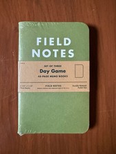 Field Notes DAY GAME FNC-15 Summer 2012 Sealed 3-Pack, Green, Rare Quarterly picture