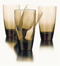 Libbey Classic Mocha Brown 18oz Tumblers Glasses - Set of 4 picture