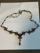 925 Sterling Silver Amethyst Necklace – 19” India Made – Artisan dP Signed picture