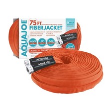 AQUA JOE KINK-FREE CONTRACTOR GRADE HOSE 75FT AJFJH75-34-CTR - ORANGE picture