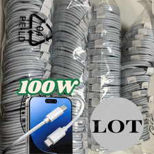100W Fast Charger USB-C To USB C PD Cable Lot For iPad MacBook iPhone 17 16 15 picture