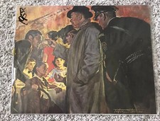 Vtg 1958 PRINT ART Painting Illustration Peter Stevens Magazine Police Family picture