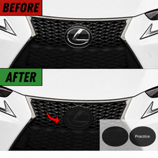 FOR LEXUS IS GS NX RC RX FRONT LOGO SMOKE TINT VINYL OVERLAY PPF VYNIL picture