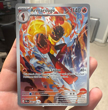 Pokemon TCG Armarouge Illustration Rare Holo 086/084 Paldean Fates 140HP picture