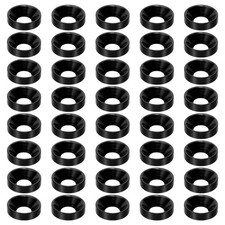 60pcs M6 Finish Countersunk Washer Aluminum Alloy Flat Cup Screw Gasket Black picture
