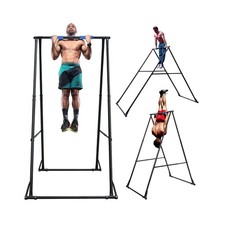 KT TOES DON'T TOUCH GROUND Foldable Free Standing Pull Up Bar Stand Sturdy Po... picture