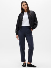 Athleta Brooklyn  Ankle Pant Tailored Travel Size 12 Navy Blue NWOT picture