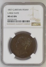 1857 Great Britain Penny 