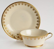 Lenox Clarion Footed Cream Soup & Dessert Plate/Saucer Set 2297513 picture