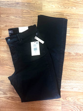NYDJ Marilyn Straight Jeans Womens 12 black  New Lift Tuck Technology picture