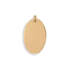 14/20 Gold Filled Engravable Oval Pendant picture