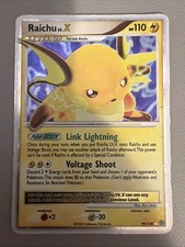 Pokémon Raichu LV.X 99/100 Stormfront Ultra Rare Holo English 2008 Card picture