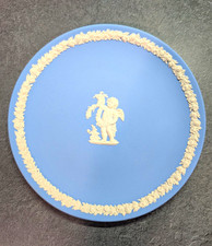Vintage Wedgwood Light Blue Jasperware Cherub Plate 6.5