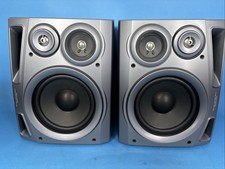 Aiwa Stereo Speaker System Pair Model SX-NA54 No Grille TESTED/WORKS GREAT picture