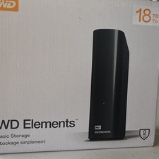 Western Digital WD Elements 18TB External Hard  Shell, Adapter and USB only  picture