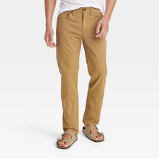 Goodfellow & Co 5-Pocket Pant Men's Brown Slim Leg Ankle Tapered Stretch Comfort picture