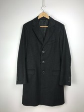 Cortina Men's Wool Cashmere Charcoal Gray Long Coat Size 36 / 46 / Small picture
