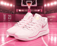 KD 17 NRG Aunt Pearl Pink Foam FZ1518-600 Women's Size US 5.5-11 NEW picture