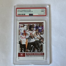 Panini 2017 Score PSA 9 Patrick Mahomes ll RC🔥Hunt🔥 Great Opportunity picture