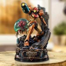 Metroid 40th Anniversary Custom Shape Acrylic Plaque picture