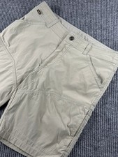 Kuhl Mountain Carpenter Cargo Shorts Mens 35 Gray Khaki Stretch Hiking Camping picture