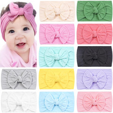 Super Stretchy Soft Knot Baby Headbands with Hair Bows for Newborn picture