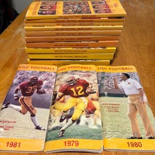 USC Football Media Guide Lot 1979-1991 Vintage Trojans Heisman Rare Collector picture