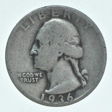 1936-S Washington Quarter Average Circ picture