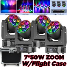 UKING Bee Eye LED 7x50W RGBW Beam Wash Zoom Moving Head Stage Light DJ Disco Bar picture