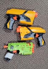 Nerf Dart Tag Sharp Shot 2 x Guns (No Darts) 1 Quadrot Zombie Strike Used Tested picture