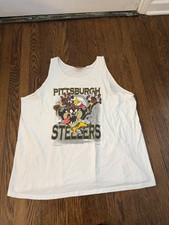 Mens Pittsburgh Steelers Tazmanian Devil Tank size XL 1996 picture