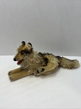 Original 1950-60’s Steiff Mohair Reclining Shepard Dog Arco Skinny picture