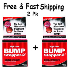 ( 2 PACK ) High Time Bump Stopper-2 Double Strength Razor Bump Treatment 0.5oz picture