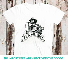 Vtg 1985 Tour Don Williams Shirt Short Sleeve White S-5XL SC024 picture