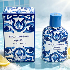 Dolce and Gabbana for Men Light Blue Capri In Love EDP Spray 3.3 oz/100 ml NEW picture