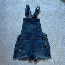 No Boundaries Women's Blue and Navy Dungarees-overalls picture