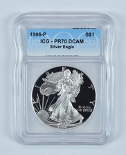 1996-P American Silver Eagle PR70 DCAM ICG picture