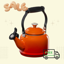 [FASH SALE] Le Creuset Classic Demi Tea Kettle Flame Orange Stovetop picture