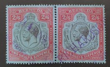 BERMUDA. GV. 1924/32. RARE ERROR 
