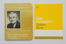 Dale Carnegie 2 Golden Books - How to Win Friends Stop Worrying - Vintage + 2017 picture