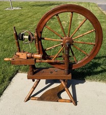 Vtg Ashford Traditional Spinning Wheel 24” Single Treadle NZ Wood Working picture