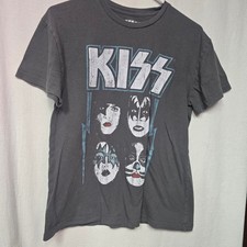 KISS Band Tee Size M Dark Gray Rock Concert T-Shirt picture