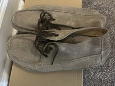 Men's FRYE Tan Leather Chukka Lace-Up Round Toe Moccasins US 7.5 picture