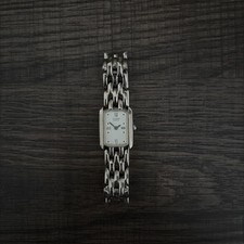 Vintage Citizen Tank Watch Elegant Silver Tone Case Dainty Bracelet Womens picture