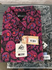 RSVLTS MEN’S 2XL DROP ZONE 092 “UNDEAD HEADS” BUTTON DOWN SHIRT NWT / NIB picture