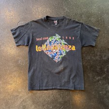 VINTAGE 1993 Crew Lollapalooza T-Shirt Size XL | Made In USA picture