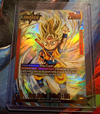Bandai DBS Card Game Son Goku (Mini): DA FB05-001 Leader Foil Eng picture