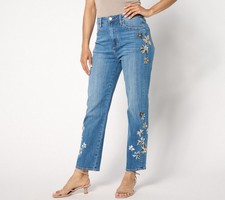 Driftwood Women's Petite Pants 24P Drifod Jeans Royce Straight Ankle Blue picture
