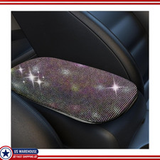 Colorful Bling Car Armrest Cover, 11.9''x8.4'' Crystal Diamond Soft Elbow Pillow picture