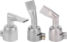 3Pcs Stainless Steel Hot Air Gun Welding Nozzles, 20MM 90 120 Degree Flat Wid... picture